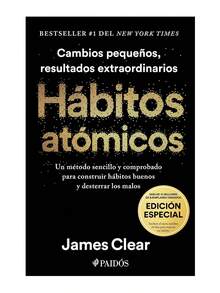 Hábitos atómicos Edición especial libro autoayuda Hábitos Atómicos edición especial James Clear desarrollo personal hábitos éxito vida lectura recomendada adultos jóvenes presentación lujo moderna - Libro único - Ver 2