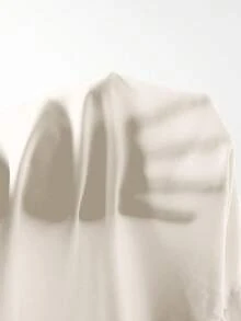 （温馨提示：尺码偏大，建议选购小一码）春夏新款轻薄面料女式衬衫，V领，粉色、白色、黑色、棕色、米色可选，优雅商务休闲上衣，时尚百搭，修身显瘦，可爱复古风，韩版时尚 - 乳白 - 查看 8