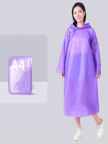 1 معطف مطر قابل لإعادة الاستخدام للبالغين، معطف مطر سميك مقاوم للماء، معطف مطر بقبعة للرجال والنساء، مقاوم للماء والرياح وسريع الجفاف وقابل للتنفس، معاطف مطر بقبعة من EVA مع سحاب للرجال والنساء للاستخدام في الهواء الطلق، الدراجات النارية والهوائية والتنزه والصيد والتسلق الجبلي، التبريد الصيفي والشاطئ والسفر