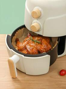 25/50/100pcs Air Fryer Liners, Air Fryer Parchment Paper, Non-Stick, Easy To Clean, Air Fryer Accessories, Kitchen Supplies. Square Shaped Liners Suitable For Baking, Roasting And Microwave Cooking, Great For Halloween, Christmas Baking, Homemade Desserts, Family Gatherings, Parties, Kitchen And Bakery Use