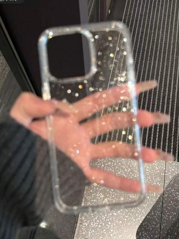 Carcasă de telefon Apple transparentă, groasă, cu sclipici, 2.0 mm, silicon strălucitor, simplă, drăguță, rezistentă la șocuri, de calitate premium, compatibilă cu 15/15 ProMax/15 Pro/15 Plus/11/12/13/14/16/17 ProMax/XS/XR/11 Pro/11 ProMax/12 Pro/12 ProMax/13 Pro/13 ProMax/7 Plus/14 Pro/14 ProMax/14 Plus/16 Pro/16 Plus/17 Air/17 Pro/7 Plus/8 Plus/8/SE2