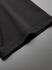 T-shirt casual da uomo a maniche corte con stampa di lettere unica - Girocollo, ideale per tutte le stagioni, motivo creativo, stile casual, versione classica, quattro stagioni