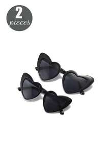 Bộ 10 chiếc/8 chiếc/1 chiếc kính hình trái tim phong cách cổ điển, kính mắt mèo hình trái tim thời trang, thích hợp làm quà tặng cho cô dâu, tiệc độc thân, đám cưới, tiệc cưới hỏi, phụ kiện thời trang (Có một vài vết xước nhỏ, vui lòng cân nhắc kỹ trước khi đặt hàng) - Hồng - Xem 20
