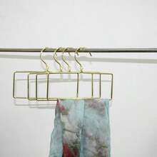 1pc/2pcs/5pcs/10pcs Nordic Style Golden Metal Clothing Rack, Multi-Functional Hanger For Clothes, Towels, Scarves