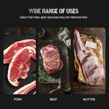 Rib Membrane Remover Tool Guide Trimming Peeling Ribs Rib Membrane Remover Grilling Tools BBQ Rib Preparation Tool Rib Prep Pro - Silver - View 6