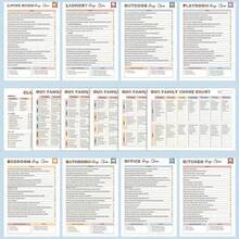 Page 36 Attention Deficit Disorder Plan Book, A Comprehensive Home Cleaning Checklist Covering Daily, Weekly, Monthly And Annual Tasks, Including A Household Schedule, Quick Cleaning Tips, Seasonal Detailed List, Essential Labels For Home Cleaning In The Kitchen, Bedroom, Bathroom, And Autumn Cleaning Plan. - trắng - Xem 3