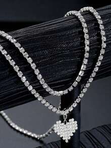 1 szt. Efektowny kryształowy wisiorek w kształcie serca w talii dla kobiet do dekoracji ciała