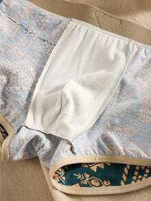 6 Pieces Of Men's Retro Boxer Briefs - Breathable Quick-Drying Elastic Printed Swim Trunks, Lightweight Sports Fitness Shorts, Suitable For Summer Running Comfort, Machine Washable, High-Quality Underwear, Casual Sportswear, Elastic Material, Comfortable Underwear, Essential For Fitness Enthusiasts, Random Colors In A 6-Piece Set.