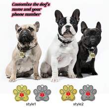 1 件标签，适用于服务性动物、辅助犬和治疗犬，金属宠物身份标签，可挂在宠物项圈上，防止户外游荡 - 彩色 - 查看 5