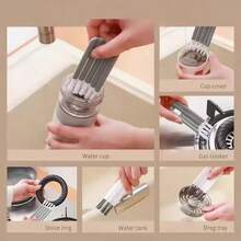 1 Piece/Computer Keyboard Cleaning Brush, Daily Household Gap Brush, Window Slot Gap, Kitchen Dead Corner, Dust Cleaning - 白色 - 查看 6