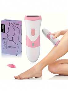 女士剃毛器，家用全身 USB 电动脱毛器，男女适用，可用于面部、腋下、手臂、比基尼线、腿部和全身 - 彩色 - 查看 2