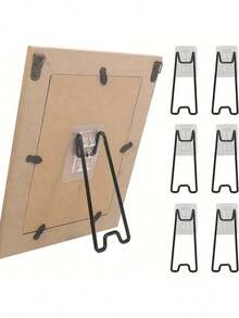 Support d'album photo en acier inoxydable - Un support photo en métal robuste avec clips de sécurité, adapté à la décoration de la maison, du bureau et des événements - Une alternative durable et multifonctionnelle aux cadres photo, avec un look moderne et un design de clip robuste