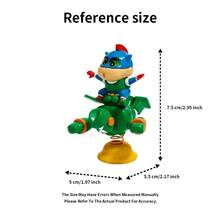 Adorno de coche de nueva dimensión dinámica de Crayon Shin-Chan - Adorno de escritorio, estación de trabajo y coche pequeño, caja ciega de muñeco tambaleante, regalo lindo (Avanzar con valentía)