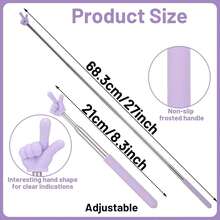 Retractable Pointer For Classroom Telescopic Teachers Pointer Extendable Hand Pointer Finger Pointer Stick Mini Retractable Classroom Pointer ,Retractable Pointer,Reading Pointer,Pointer,Classroom,Finger Pointer,Back To School - Multicolor - View 7