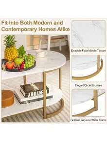 Mesa de centro moderna minimalista madera/metal negro, diseño elegante y resistente, perfecta para sala, comedor o estudio - Negro - Ver 6