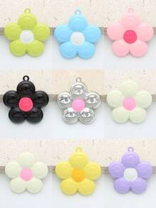 1pc Donut Shaped Alloy Painted Realistic Food Dessert DIY Fashion Jewelry Pendant, Suitable For Everyday Wear