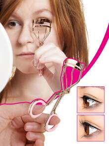 16pcs Stainless Steel Lash Curler Set, Includes 1 Lash Curler With Comb, 1 Lash Brush, 2 Lash Rollers, 1 Angled Dual-Ended Brow Brush, 1 Brow Comb, 10 Replacement Pads, For Lash & Brow Care,Stainless Steel Eyelash Curler With Wide Opening For Easy And Long-Lasting Curling Effect, Professional Makeup Tool,Makeup,Cheap,Room Decor,Vanity,Travel,Bedroom,Makeup Accessories,Eyelash Curler