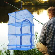 YUNRUX Foldable 4-Layer Drying Net For Hanging Vegetable And Fish Dishes, Net Dryer