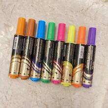 8pcs/Set Erasable Whiteboard Markers, Water-Based Black Markers For Teachers, Colored Markers For Students, Short Thick Tip Erasable Markers For Writing Boards, Portable Mini Markers, Back To School - 8-color Set - View 7