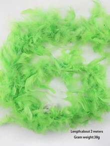 Boa de plumas, accesorios de disfraz para fiesta DIY, boas de plumas de colores, decoración de bufanda, adecuado para fiesta de cumpleaños, Halloween, Navidad, carreras de caballos, té, Nochevieja, concierto y decoración del hogar, boda de baile, actuación en el escenario, disfraz y accesorios de carnaval, suministros para fiestas, accesorios de disfraz de Halloween