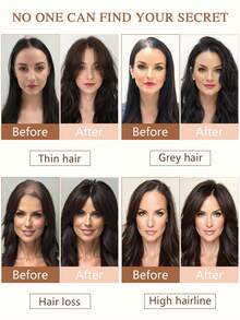 18 Inch Layered Synthetic Hair Topper For Women With Thinning Hair - Multicolor - View 9