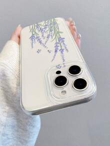 1pc Colorful Vintage Plant Leaf Pattern Painted Anti-Drop Transparent Large Hole Magnetic Phone Case, Minimalist Luxury, High-End Business, Anti-Dirty, Durable Compatible With IPhone, Galaxy S25 Ultra, S24 Ultra, S22, S21 Ultra, S21 FE 5G, S23, S23+, S23 Ultra, S24, A13 5G, A22 5G, A33 5G, A53 5G, A52 5G, A17/A56/A34/A35/A25/Pixel6a/Pixel7/Pixel8/Pixel9/Pixel10 Pro XL Series