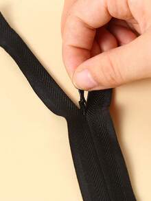 10pcs Mixed Black & White Nylon Invisible Zippers, Perfect For Sewing, Clothing, Small Bags, And Craft Projects - Multicolor - View 4