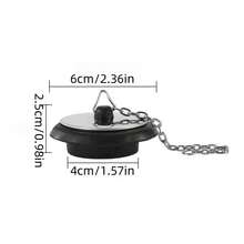 1pc Small And Convenient Bathtub Sink Plug, Bathroom Drain Stopper Anti-Odor, Corrosion-Resistant, Non-Deforming Drainage Blockage For Sewer
