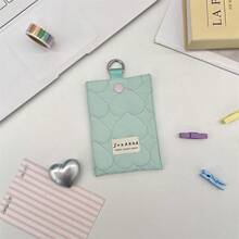 1 Stück gesteppte Liebes-Kartentasche, Damen Kleine/Große Kapazität Kartentasche, Studenten Kartenhalter Geldbörse, Bankkarten Tasche für Frauen, Mini Geldbörse, Münzbörse, Geldtasche, Y2K