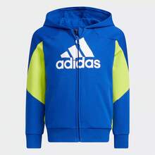 Adidas Children's Terry Casual Sports Suit - Blue - View 2