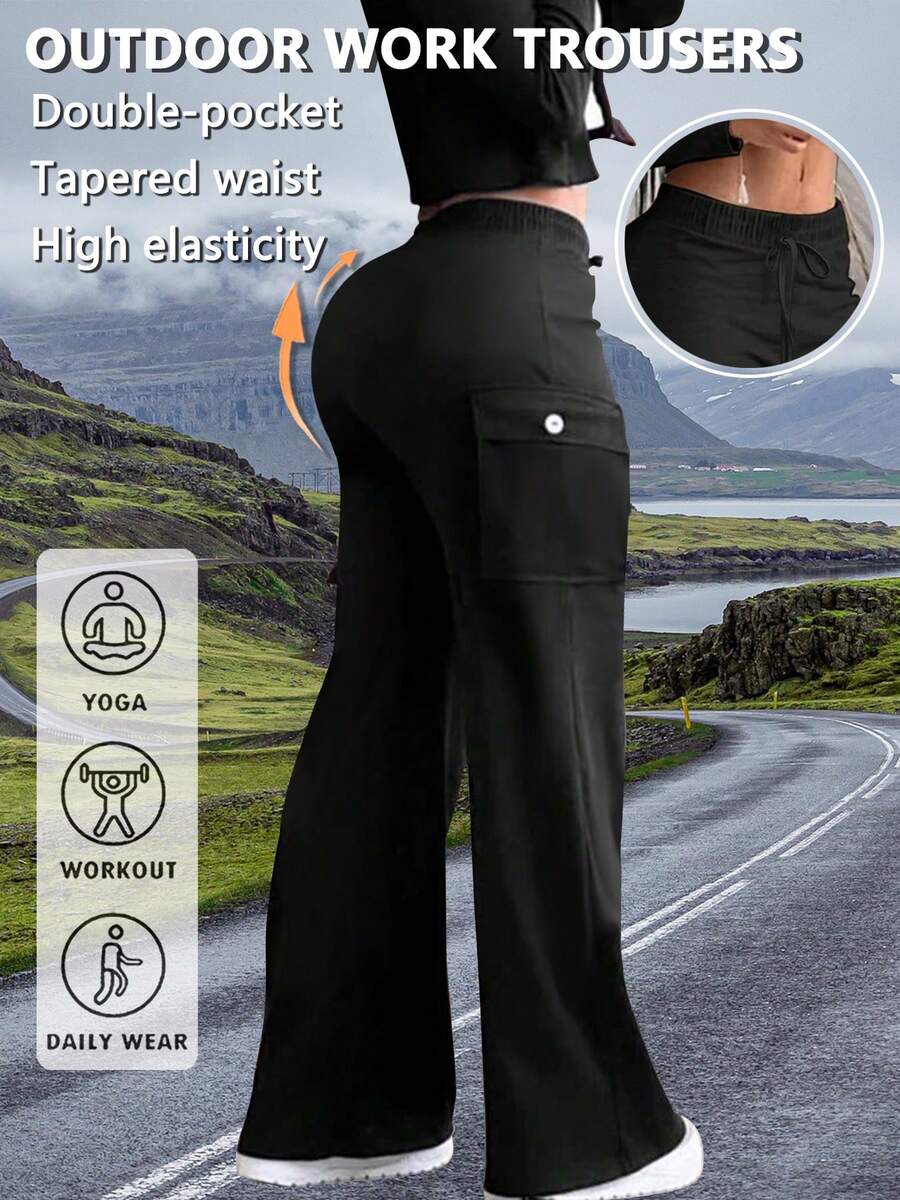 1 pieza Pantalones cortos deportivos de verano de unicolor, de cintura alta, sin costuras, con diseño de levantamiento de cadera y alto impacto, elásticos, para fitness, running, ciclismo, boxeo, con tela delgada, suave, de secado rápido y transpirable