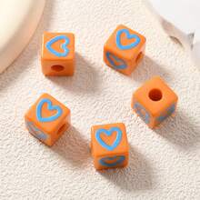 3 قطع خرز قلب أكريليك لصنع الحرف اليدوية والإكسسوارات مثل تعليقات الحقائب وسيور الهواتف والمجوهرات، هدية للأصدقاء