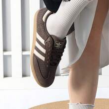 Adidas Originals Men's And Women's Shoes,  Shoes, Sneakers, Samba OG Sports Shoes, Breathable And Lightweight Casual Shoes, Low-Top Daily Travel Shoes JI3184 - Rock Deep Earth Brown/Wonderful White/Magic Light Brown - View 2