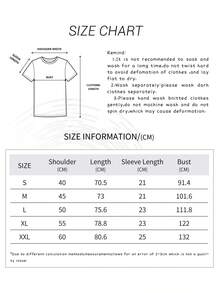 Camiseta Tops casuales de mujer con estampado oso actitud 220 g de algodón puro grueso y cómodo - Negro - Ver 5