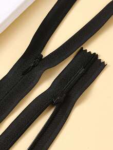 10pcs Mixed Black & White Nylon Invisible Zippers, Perfect For Sewing, Clothing, Small Bags, And Craft Projects - Multicolor - View 6