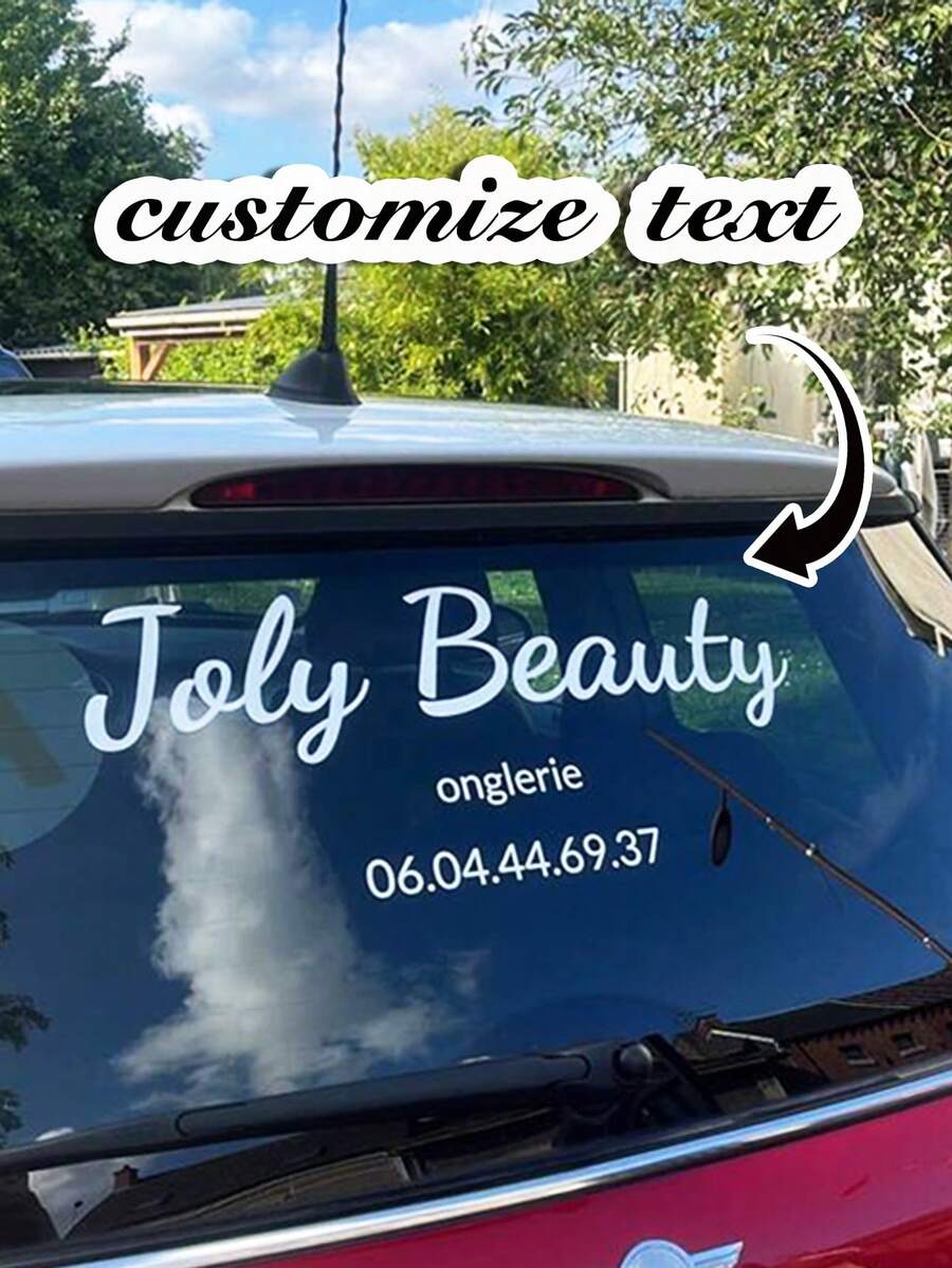Custom Vinyl Letter Stickers, Suitable For Cars, Shops, Boats, Trucks, Doors, Trailers And Windshields - Personalized Stickers, Names, Numbers, Window Decals And Other Decorations - Christmas Gifts, Strong Adhesive, Fashionable And Cute, Colorful, Customizable, Unique, Suitable For Girlfriends, Sons, Daughters, Students - Multicolor - View 1