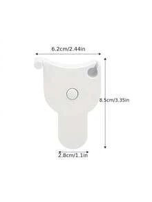 Nastro da fitness compatto in plastica - Strumento di misurazione della circonferenza corporea facile da usare per braccia, gambe, vita e torace - Righello morbido portatile per studenti e uso domestico, metro a nastro, metro a nastro telescopico automatico per misurazione corporea e perdita di peso, metro da sarta preciso per sartoria, cucito, fitness, artigianato, abbigliamento