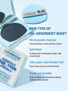 Amortals 120 tờ giấy thấm dầu 3 trong 1, gương & bông phấn, giấy thấm dầu tiện lợi để kiểm soát dầu, phù hợp với mọi loại da, lý tưởng cho người mới bắt đầu, nghệ sĩ trang điểm, quà tặng, ngày, đám cưới, Giáng sinh, mùa đông, Halloween, lễ tạ ơn, tốt nghiệp, sinh nhật, ngày lễ, mùa xuân/thu, Y2K, phụ nữ thời trang, thương hiệu mỹ phẩm, tiệc làm đẹp, bãi biển, du lịch, cắm trại, sự kiện trường học, đồ trang trí, cosplay cô gái hoa hồng, không gian trang điểm cao cấp, giấy thấm dầu, làm đẹp, sản phẩm chăm sóc da, spa, chăm sóc bản thân, dụng cụ chăm sóc da, chăm sóc da mặt, đồ dùng thẩm mỹ, da, sữa rửa mặt, chăm sóc da mặt - màu đen - Xem 5