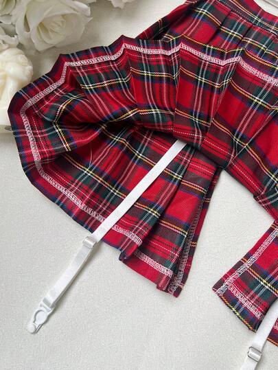 Teacher Cosplay Naughty Outfit See Through Skirt Mesh Underwear Jk Uni Playful Verleidelijke BH view 8