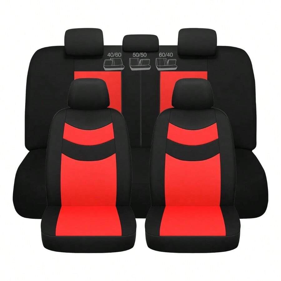 Fundas De Asiento Universales Comfort Car Covers - Rojo - Ver 1