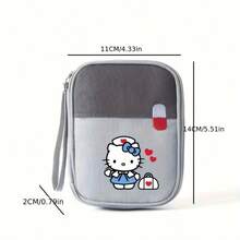 Sanrio Hello Kitty Cartoon Printed Portable Medical Bag Travel Medical Emergency Kit Home Outdoor Emergency Medicine Box Storage Epidemic Prevention And Health Kit Travel Essentials For Holiday Vacation Medicine Organizer Medicine Bag Medicine Storage Bag For Travel For Outdoor First Aid Bag