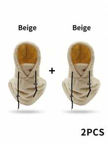 1 件/2 件女士寒冷天气面罩拉法帽户外运动拉法帽防风透气亲肤，适合秋冬季 - 彩色 - 查看 13