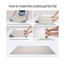 1pc Modern Minimalist Style Leather PU Waterproof Anti-Oil Desk Mat, Suitable For Dining Table, Mouse Pad, Vanity, Nail Salon, Student Desk, Kitchen Counter, Writing Desk, Tabletop Protective Pad - Multicolor - View 6