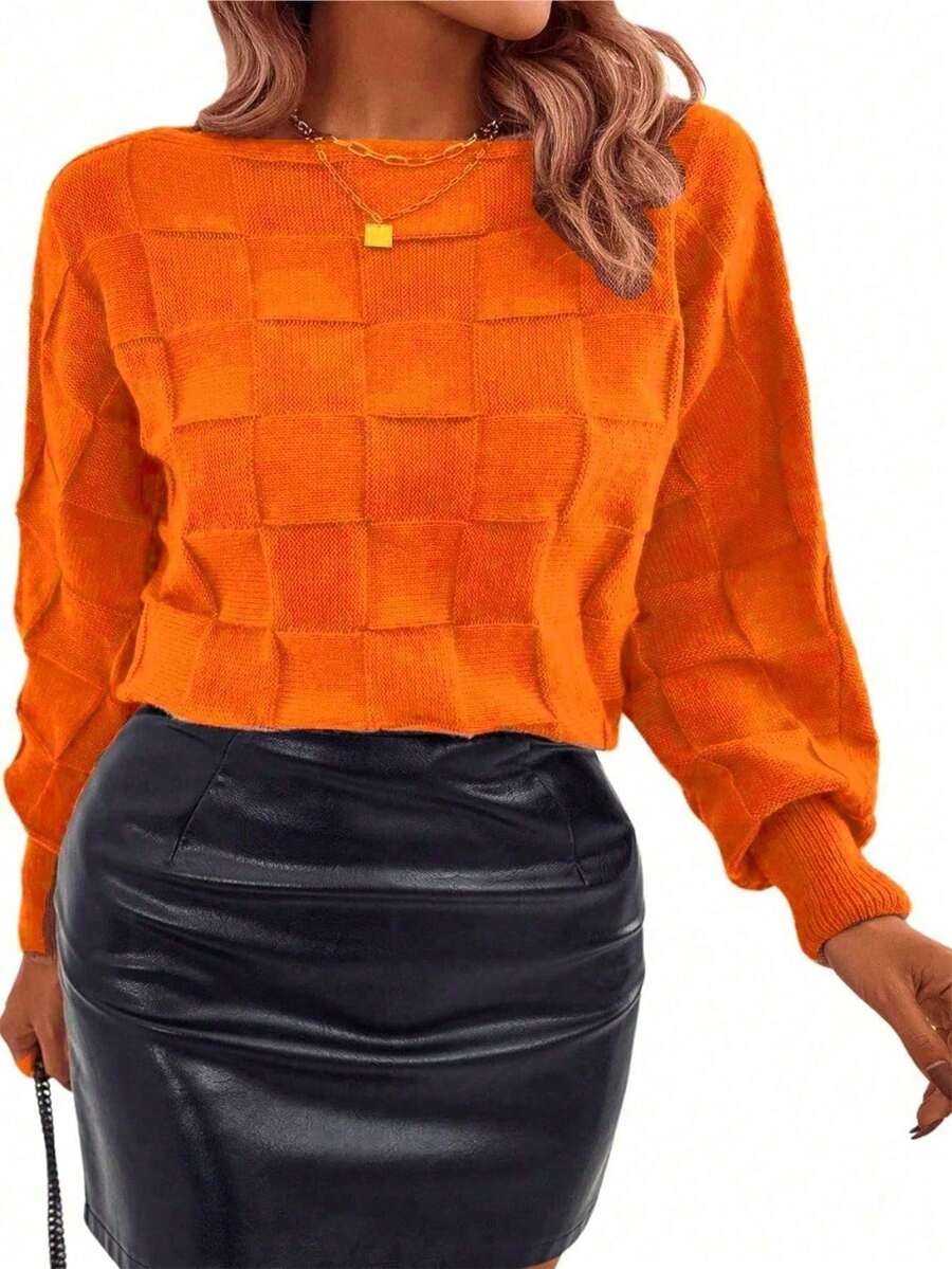 Women Sweaters - Orange - View 1