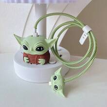 Star Wars 星球大战白武士白黑充电器保护套，耐用 PVC 外壳 18-20W 适配器电缆盖，居家、办公和旅行的完美礼物 | Vitality Accessories | 保护性电缆盖