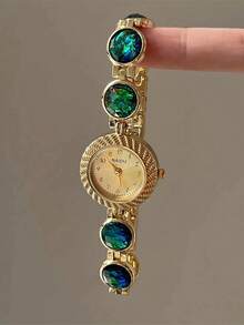 1件时尚百搭的女士水钻链表，优雅风格，适合日常佩戴、生日、周年纪念、万圣节、促销和节日礼物，无礼盒。 - 彩色 - 查看 9