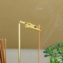 2-In-1 Glass Incense Burner With Removable Ash Collector And Candle Holder - Suitable For Meditation, Yoga, Tea Spaces, And Home Décor - Perfect Gift For Relaxation And Spiritual Practices, Modern Aromatherapy Accessory - 復古色 - 查看 5