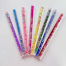 1 Peça Brinquedo Sensorial Bastão Luminoso/Brinquedo Anti-Estresse/Bastão Luminoso ABC/Brinquedo de Terapia de Relaxamento Líquido/Brinquedo Criativo para Adolescentes, Cor Aleatória - Multicolorido - Visão 10