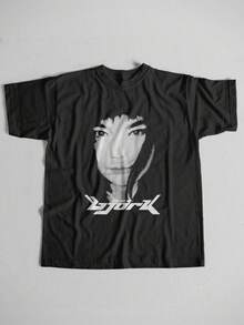 Bjork Vintage Tee - Black - View 1