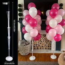160cm Balloon Stand,Balloon Stand Kit,Balloon Clip Balloon Stand For Floor Or Table With Water Fillable Base For Graduation Day Wedding Christmas Party 1/2 Set,Wedding Decor